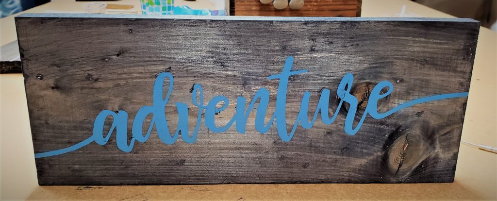Crafting in Atlanta - Custom Crafts by You - finished painted sign