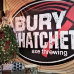 axe throwing - Bury the Hatchet Atlanta GA - Christmas tree