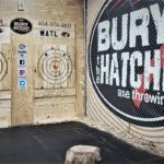 axe throwing - Bury the Hatchet Atlanta GA - full view of cage and targets