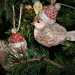 Christmas 2018 - shimmery wooden birds