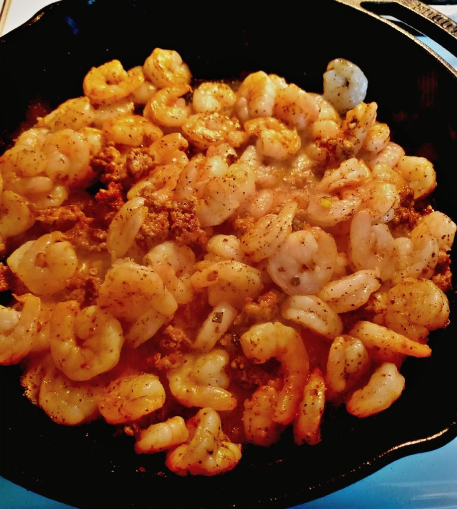 02-Recipes-Shrimp Poboy-Shrimp and Sausage